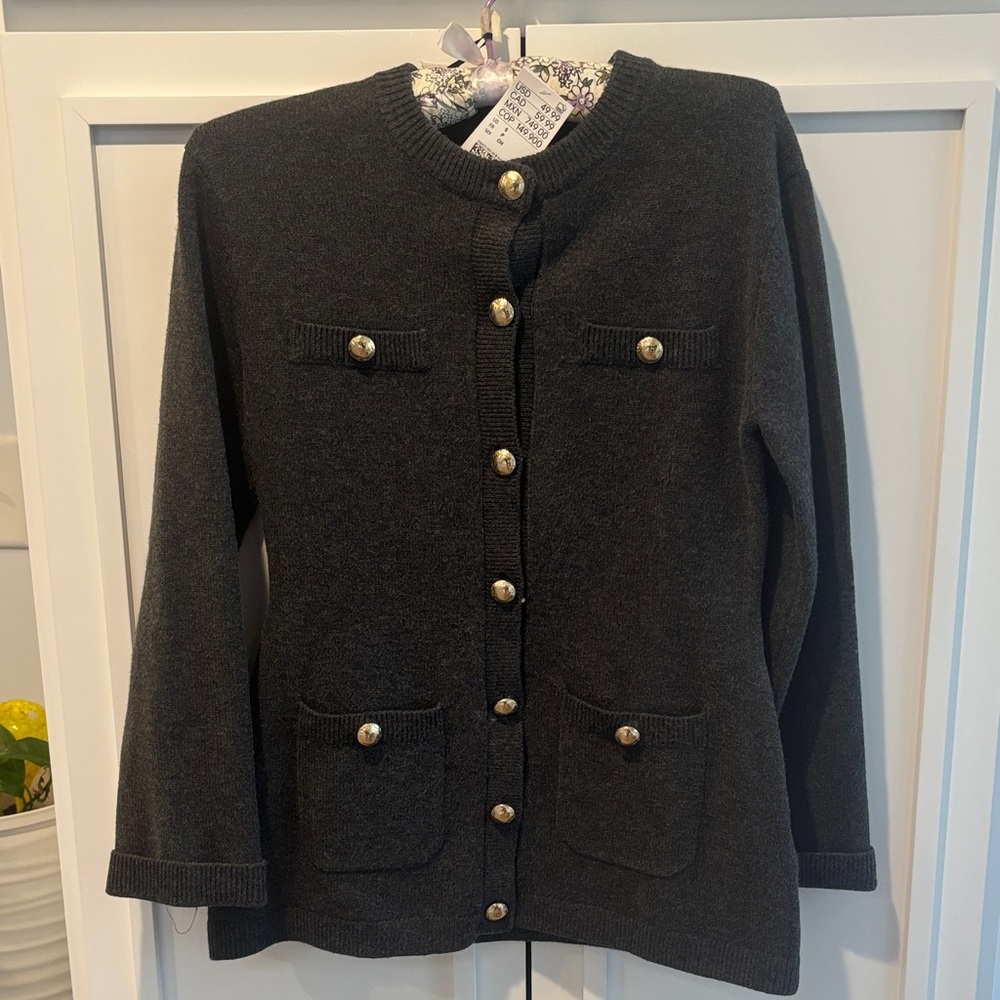 NWT H&M Military Sweater Cardigan